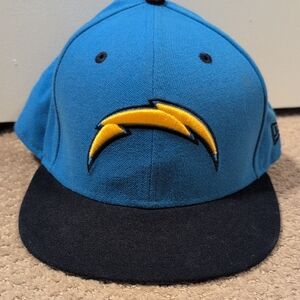 New Era NFL Los Angeles Chargers Blue Cap 7 1/4 EUC